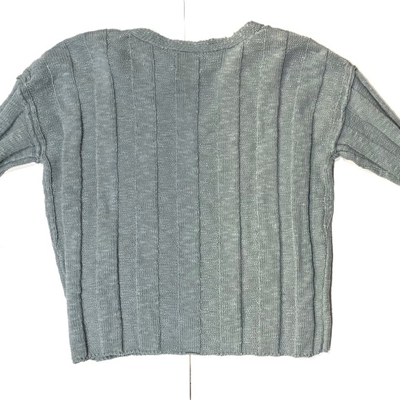 Hippie Rose V-neck Sunset Clay & Crystal Sage Ribbed Sweaters Bundle of two NWT - Picture 11 of 16